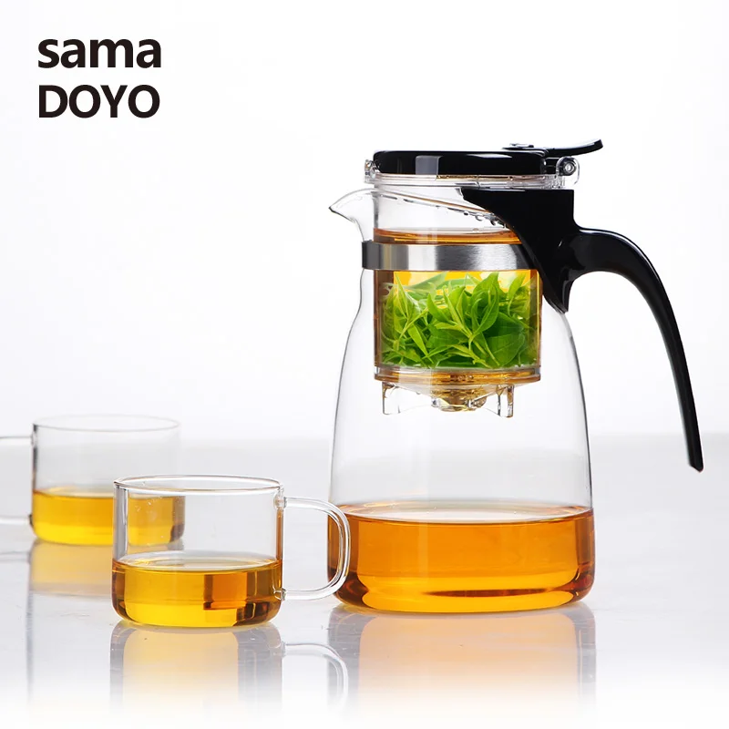 Samadoyo высококачественный чайный набор Gongfu стеклянный кунг-фу горшок пресс