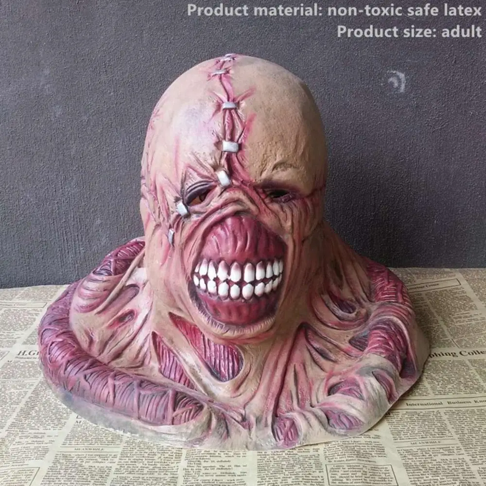 Halloween Mask 1 Taoup 1 шт. страшная маска Аксессуары для Хэллоуина реквизит тушь на Хэллоуин вечерние украшения для дома латексная маска призрак лицо монашка зомби - Цвет: Halloween Mask 1