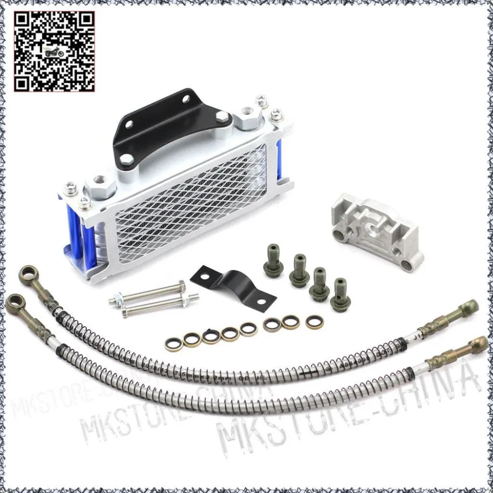 Красный и синий радиатор охлаждения масла для 125 140 горизонтальный двигатель