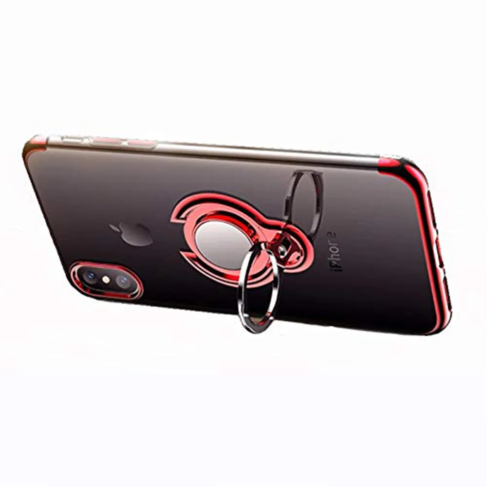 NYFundas 360 Degree Rotation case for iphone 8 7 6 6s plus X ring Holder stand Plating magnetic cover XS MAX XR |