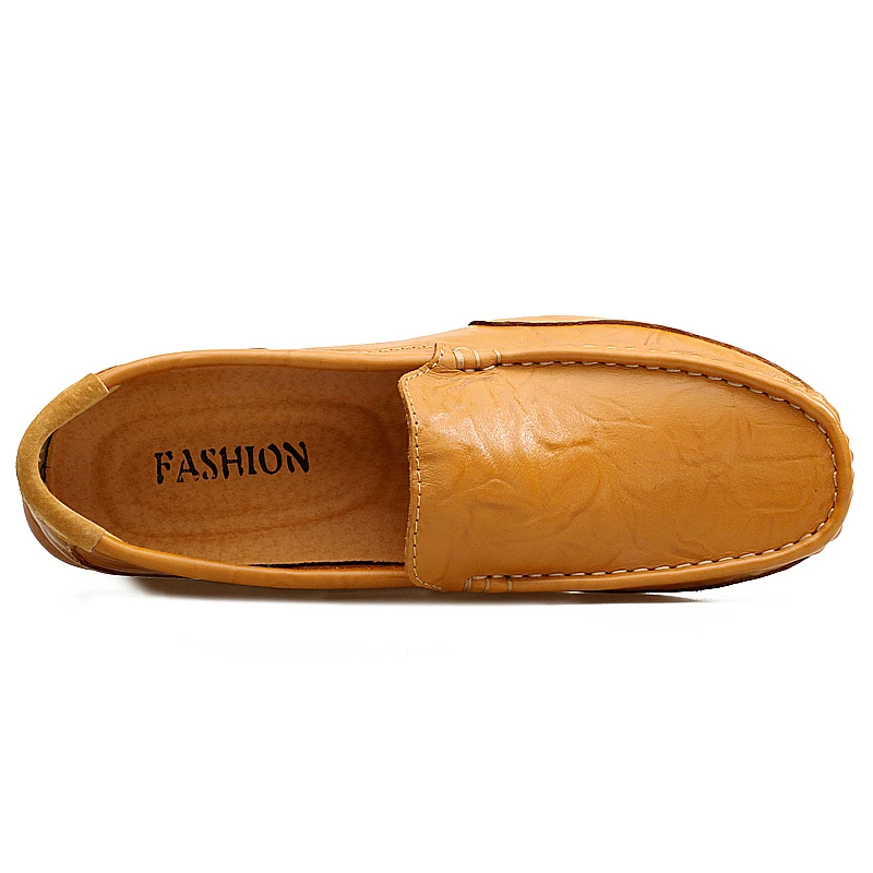 Удобная мужская обувь из коровьей кожи повседневная Chaussures лоферы Мужская без