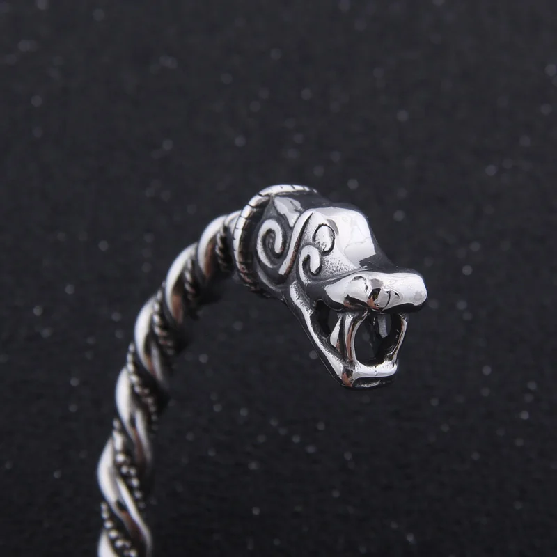 Браслет дракона из нержавеющей стали модные аксессуары мужской браслет