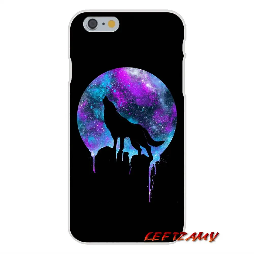 Аксессуары чехлы для телефонов Чехлы iPhone X XR XS MAX 4 4S 5 5S 5C SE 6 6S 7 8 Plus Fantasy blood moon wolf fierce