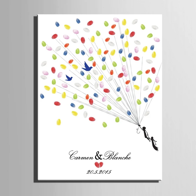 Большой палец цветочное дерево подпись холст живопись летающий путешествие