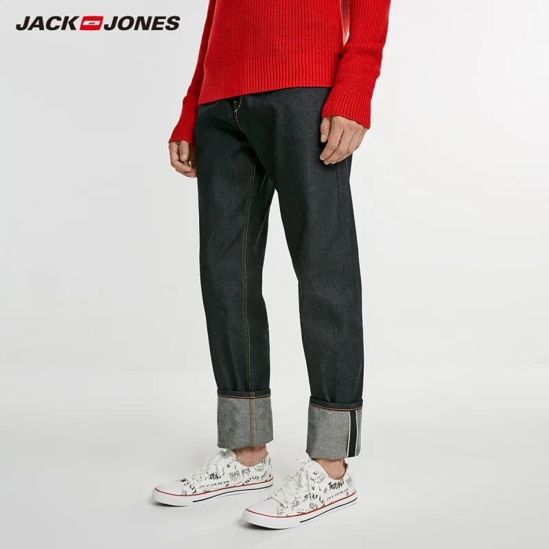 JackJones мужские повседневные свободные джинсы из 100% хлопка штаны с карманами