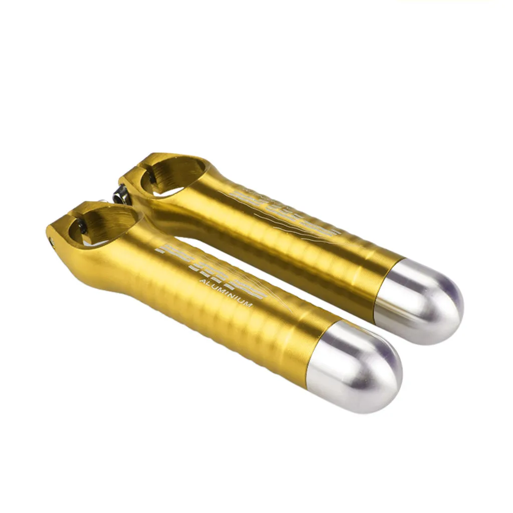 Gold 1 пара для езды на мотоцикле велосипеде Руль концы ручки бар концы дорога горные части противоскользящие прочный алюминиевый сплав 22,2 мм 30 - Цвет: Gold