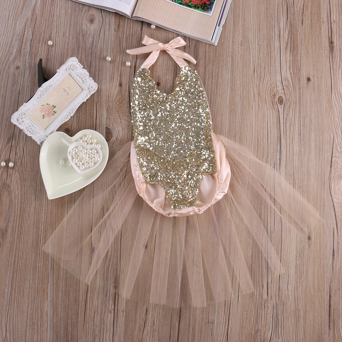 1 предмет фатиновые комбинезоны с блестками для маленьких девочек комбинезон