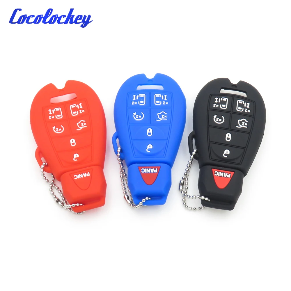 Cocolockey автомобильный Стайлинг силиконовый чехол для ключей от машины Chrysler 300C Jeep