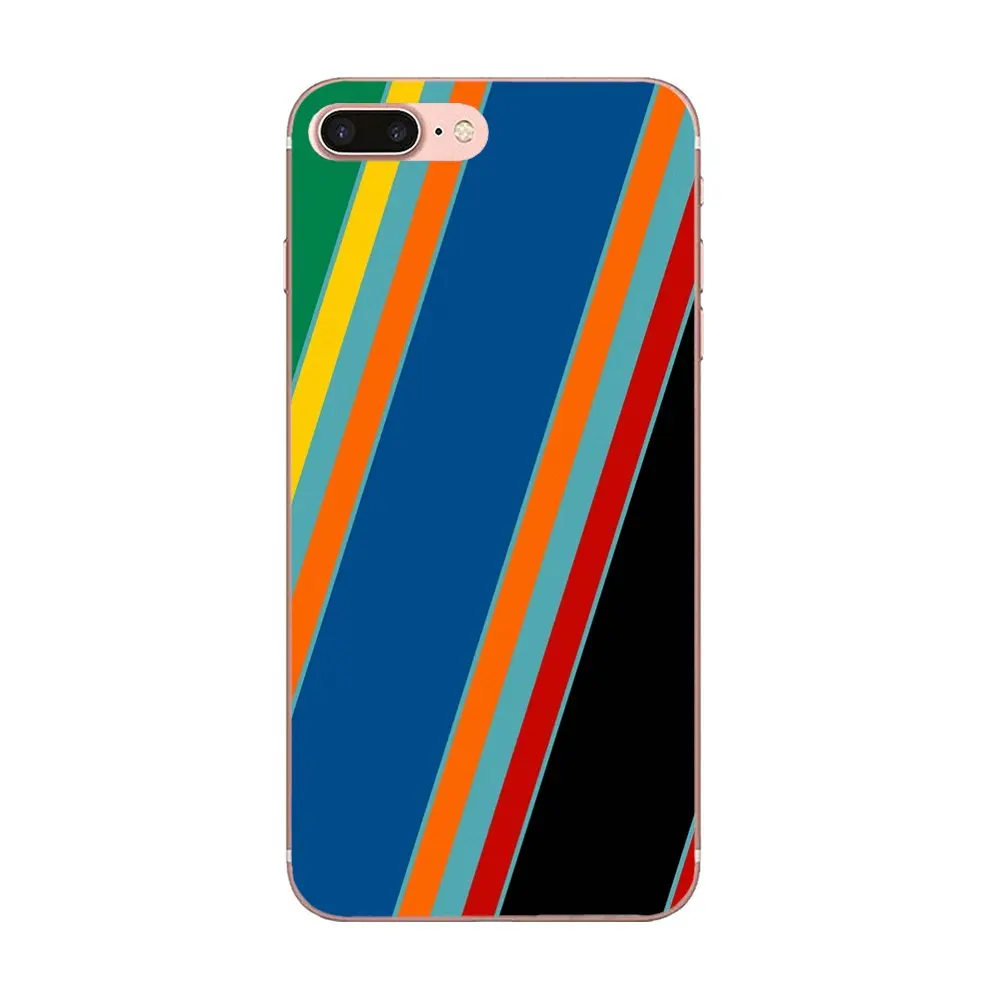 Martini гонки цвета для Apple iPhone X XS Max XR 4 4S 5 5C 5S SE 6 6S 7 8 Plus Прозрачный чехол