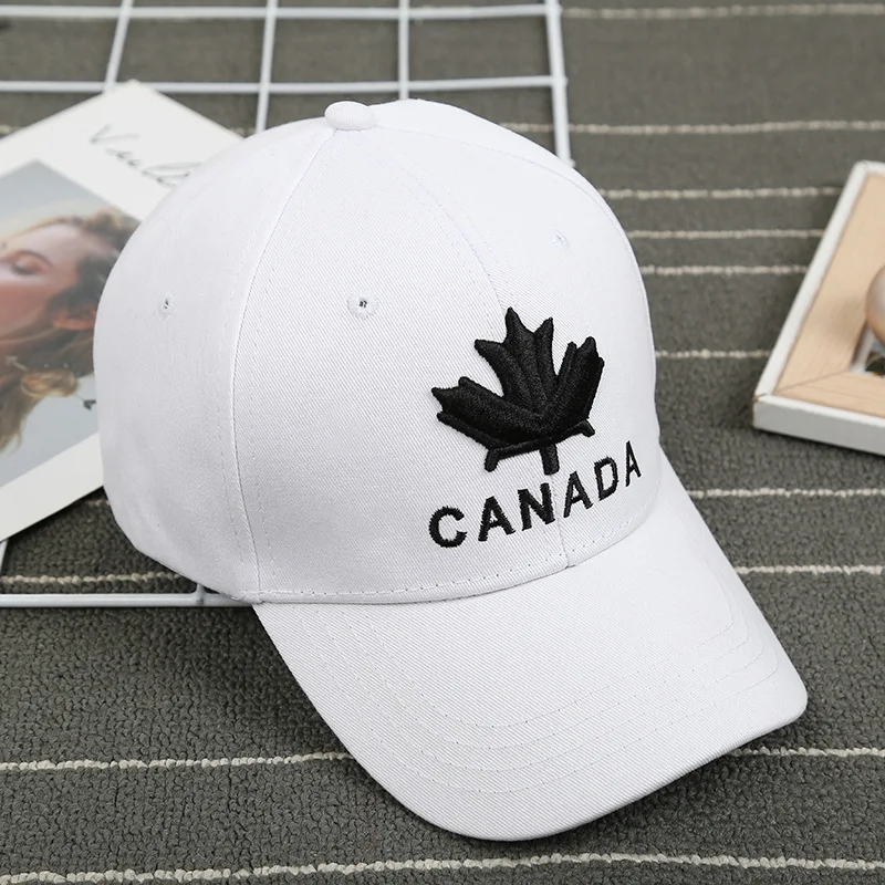 2018 Новый Канада Бейсбол Кепки вышивка кленовый лист Snapback хлопок хип-хоп Bone для