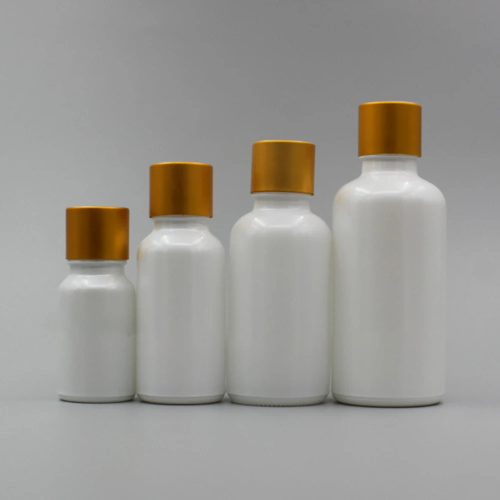 Жемчужная белая бутылка для парфюмерного масла стеклянная эфирного 10 мл с