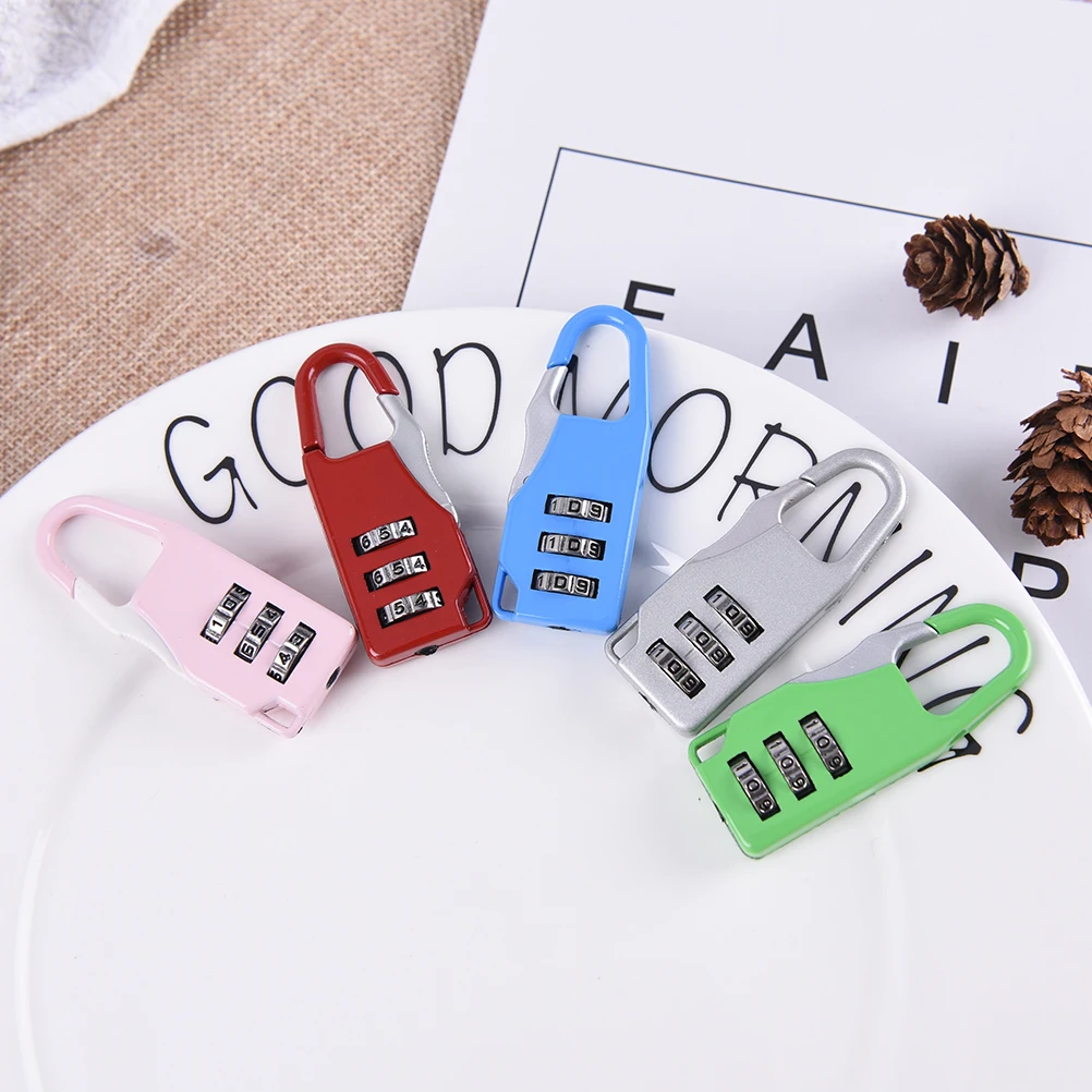 Дорожный 3 значный код безопасный замок для багажа с комбинацией чемодан висячим