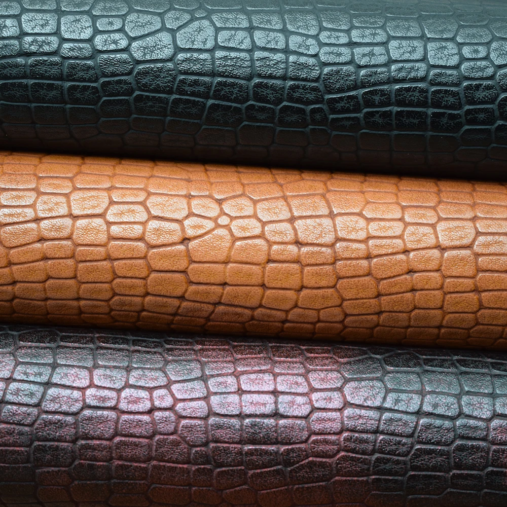 1 ярд узор из кожи крокодила синтетическая искусственная кожа для сумки тисненая