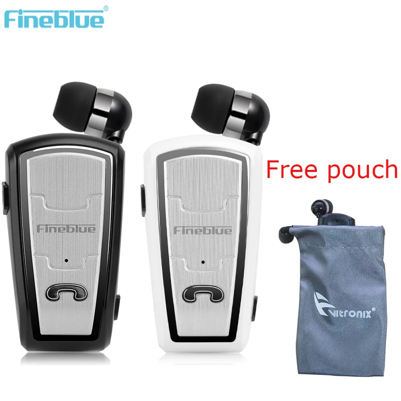 Fineblue FQ208 Мини Bluetooth беспроводные наушники стерео с микрофоном клип выдвижной для