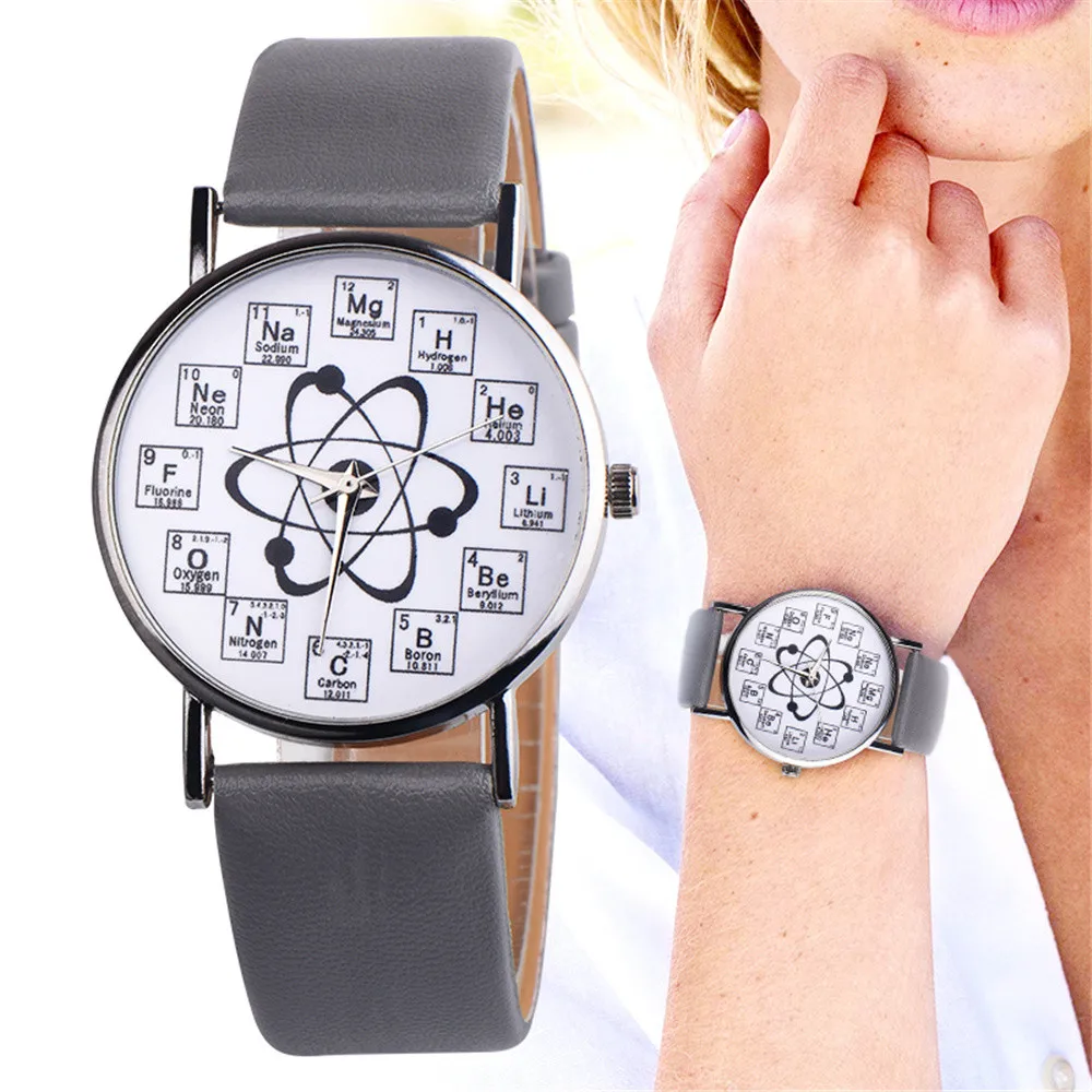 Montre femme 2018 горячая распродажа Женские часы необычный химический элемент