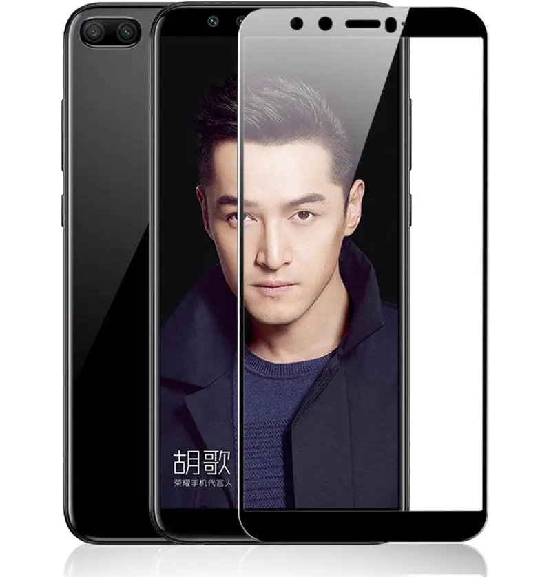 3D закаленное стекло для Huawei Honor 9 Lite Полное покрытие экрана Взрывозащищенная