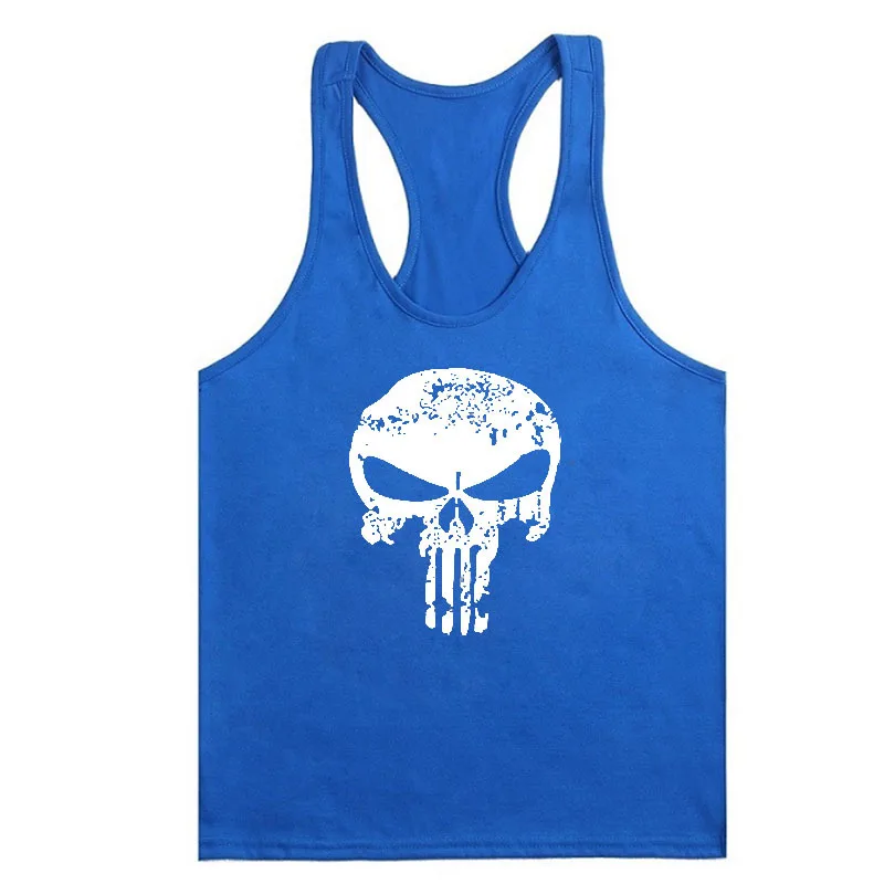 Мода 2017 г. Каратель фитнес Толстовки майка Мужская Новый хлопок Бодибилдинг