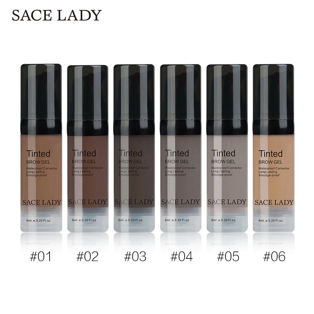 Бренд SACE LADY натуральный коричневый макияж краска для бровей оттенок крем макияжа