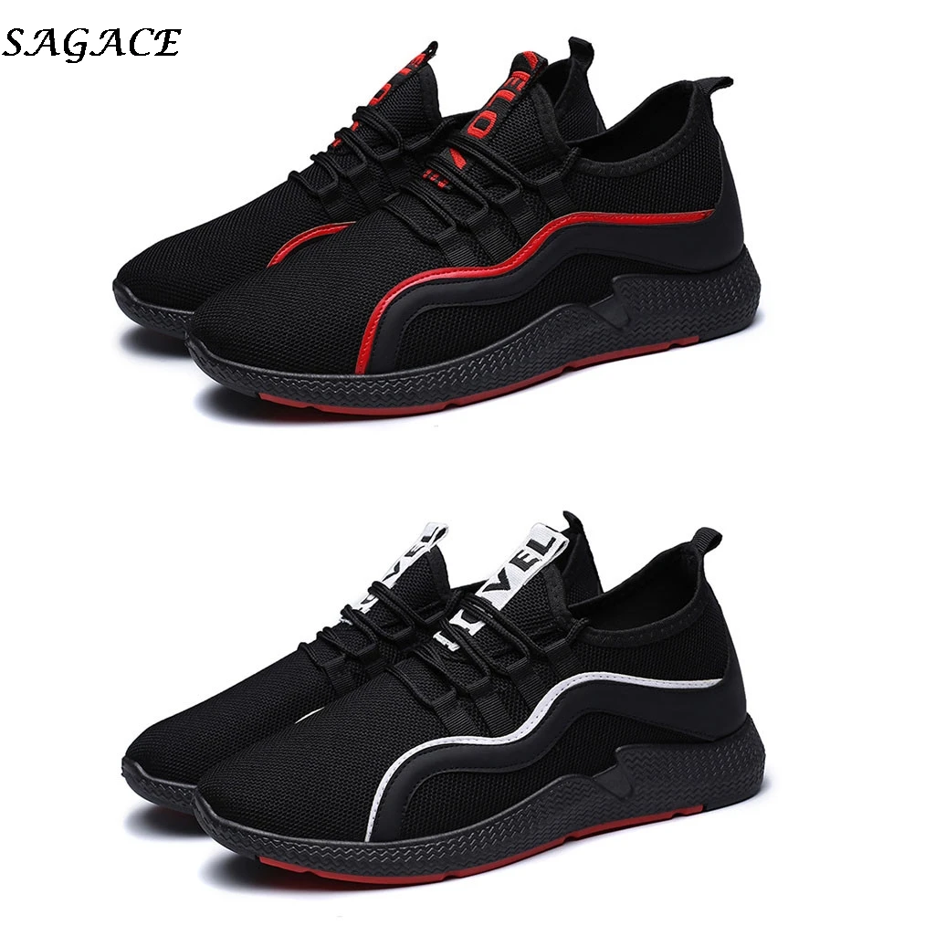 Мужские сетчатые кроссовки SAGACE серые легкие для бега и прогулок