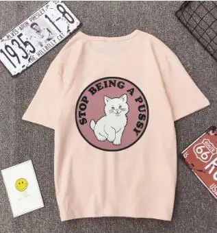 Женская одежда Новинка лета 2019 Футболка Harajuku Kawaii милый стиль красивая футболка с