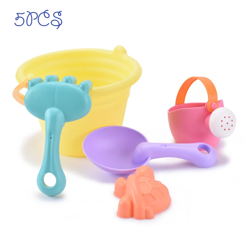 YLL00044C Детские пляжные игрушки песочница набор игрушек пляжный куб песок экологически чистый красочный замок ведро PC \ PVC Лопата Автомобильные Игрушки для кинетической - Цвет: YLL00044C