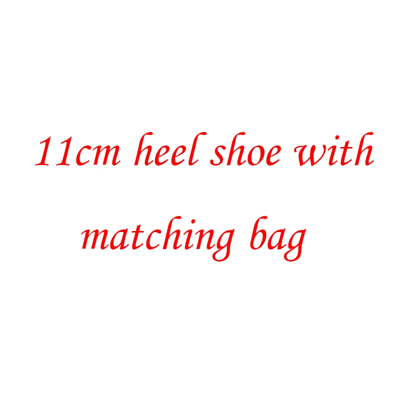 11cm shoe with bag BaoYaFang/Новинка; женская модная обувь; Свадебная обувь для невесты с сумочкой в комплекте; обувь на платформе и высоком каблуке; комплект из туфель и сумочки - Цвет: 11cm shoe with bag