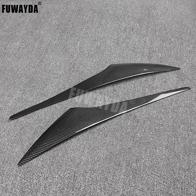 Высококачественные декоративные фары FUWAYDA из настоящего углеродного волокна для