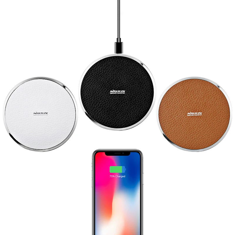10 Вт быстро qi беспроводной зарядный коврик NILLKIN для iPhone X/8/8 Plus для samsung Примечание 8/S8/S8 плюс Беспроводное зарядное устройство портативный источник