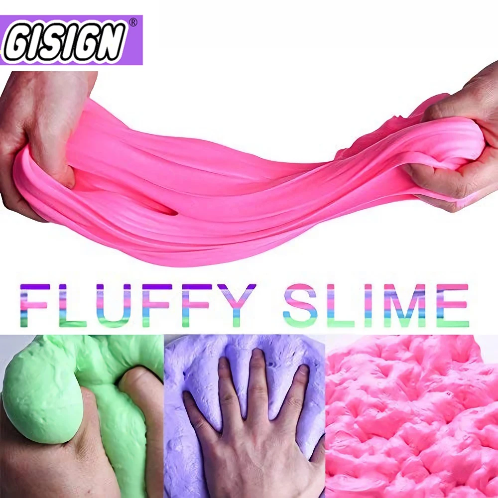 Kids Toys Slime Fluffy Foam Clay 15 Colors Charms Slime Ball Kit Soft Polymer Clay DIY Antistress Toys for Children