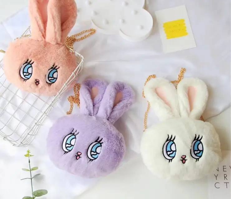 Очаровательный мультяшный кролик животные большие глаза милая девочка плюшевая