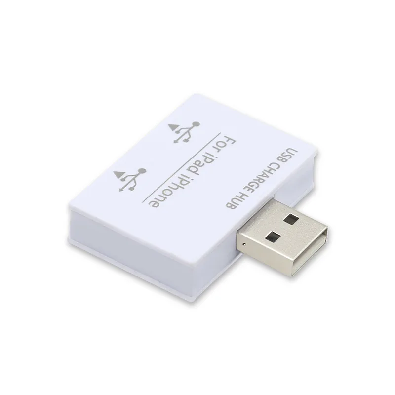 FFFAS белый usb хаб 2 Порты сплиттер ток расширение зарядки с Мощность адаптер для