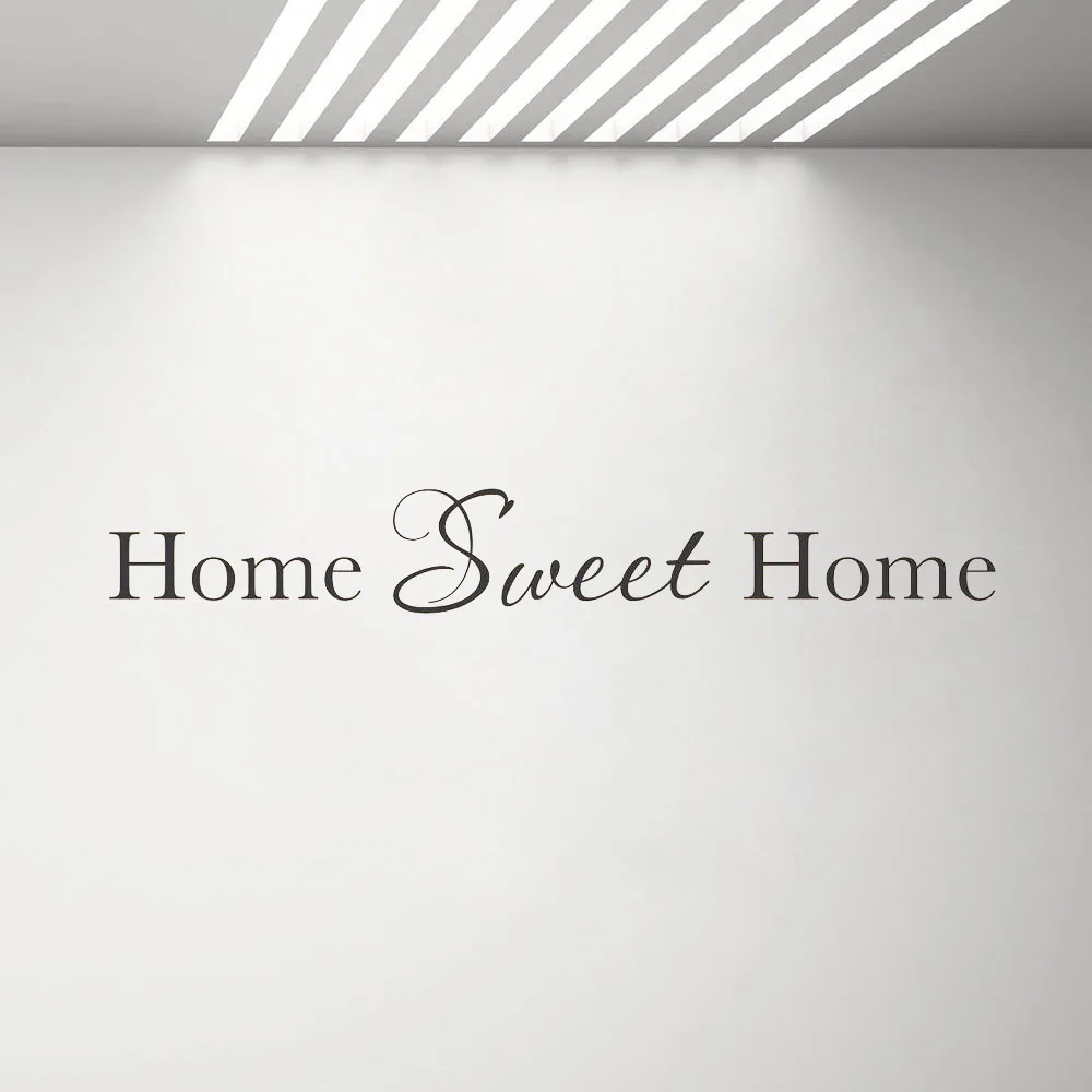 

Home Sweet Home Wall Decal Home Decoration Vinyl Wall Quote Stickers Living Room Decor Removable Family Lettering Sticker G493