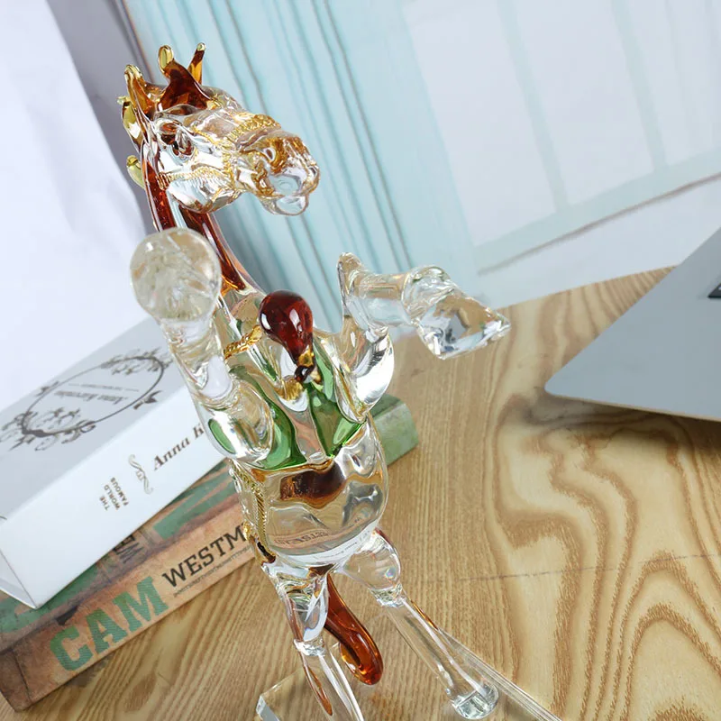 Хрустальное стекло лошадь статуэтка коллекция Лошадь Животное Paperweight украшение