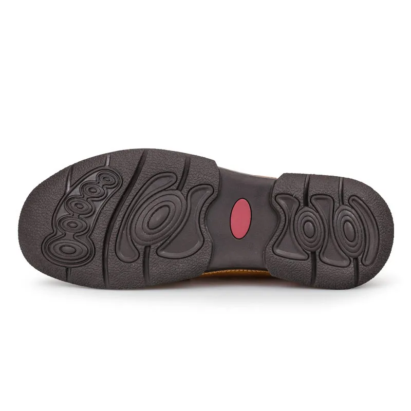 

Genuine Leather Men Shoes Casual Moccasins Men Loafers Slip On Brown Khaki High Quality