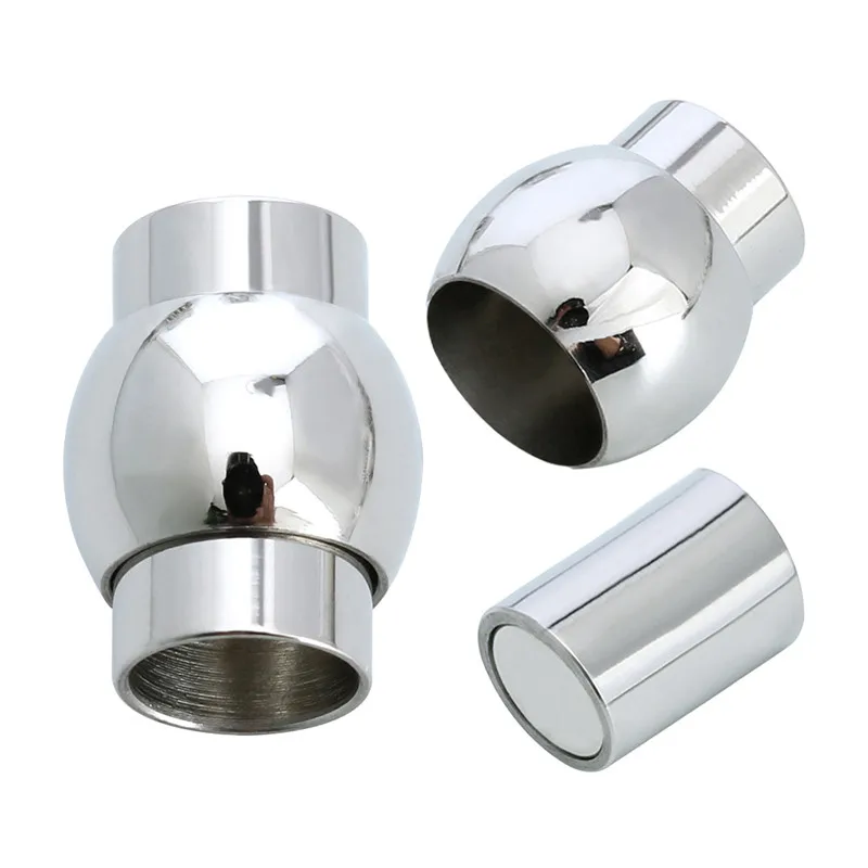 2 шт./лот магнитные застежки-крючки серебристого цвета из нержавеющей стали