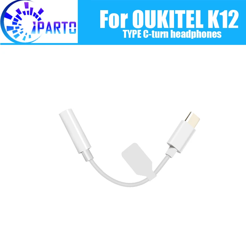 

100% Original New for OUKITEL K12 Type-C to headphone Adapter