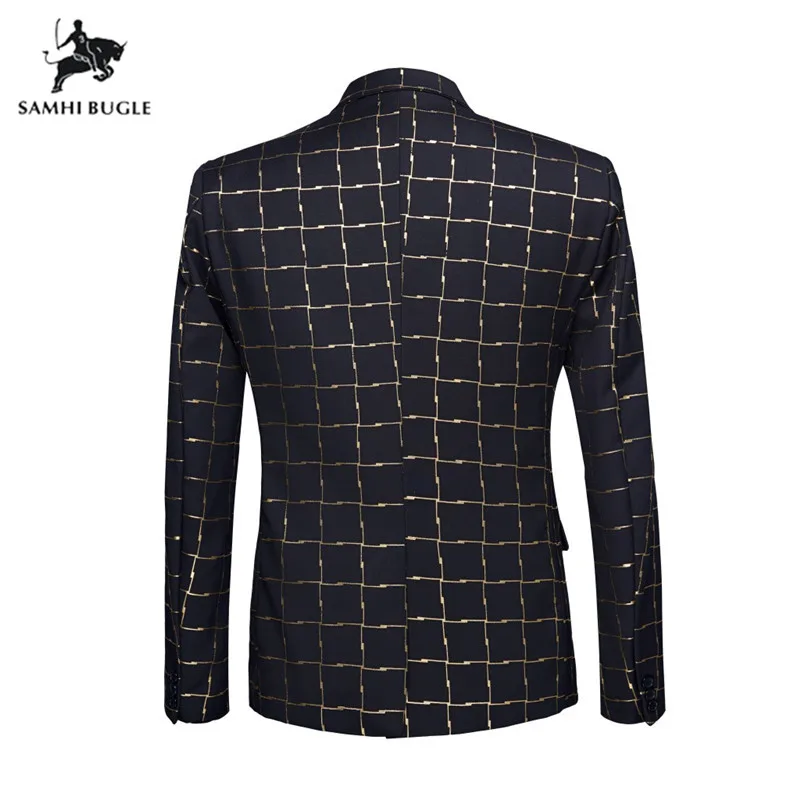 Мужской Блейзер в клетку с лацканами дизайнерский куртка британском стиле