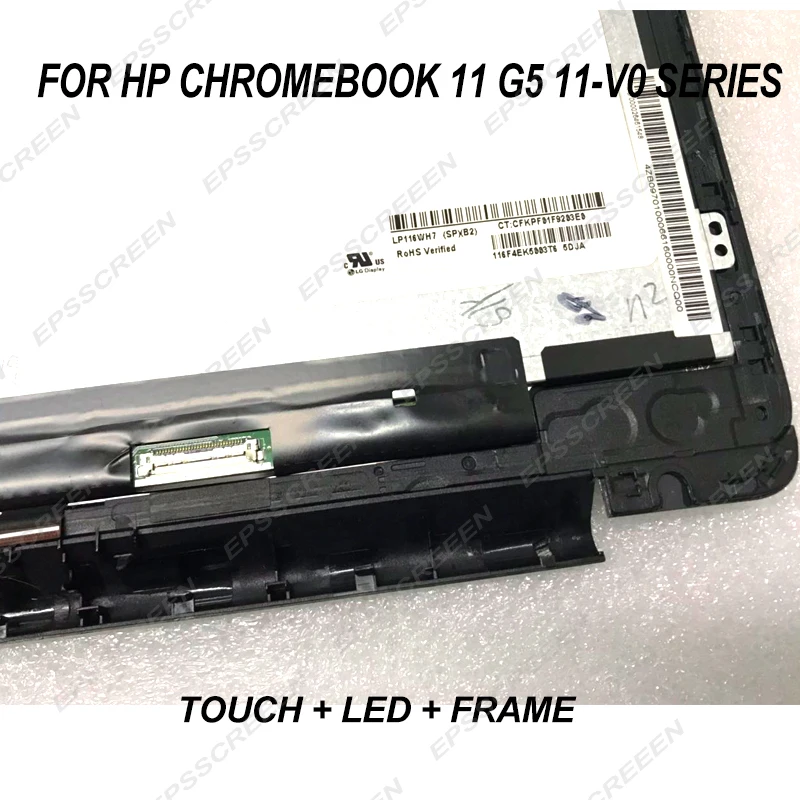 ЖК дисплей для HP Chromebook 11 V020WM V025WM V020NR 6 дюйма с светодиодный в сборе + рамка