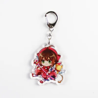 5 шт./лот Cardcaptor Sakura Q версия Брелок фигурка модель милый акриловый прозрачный