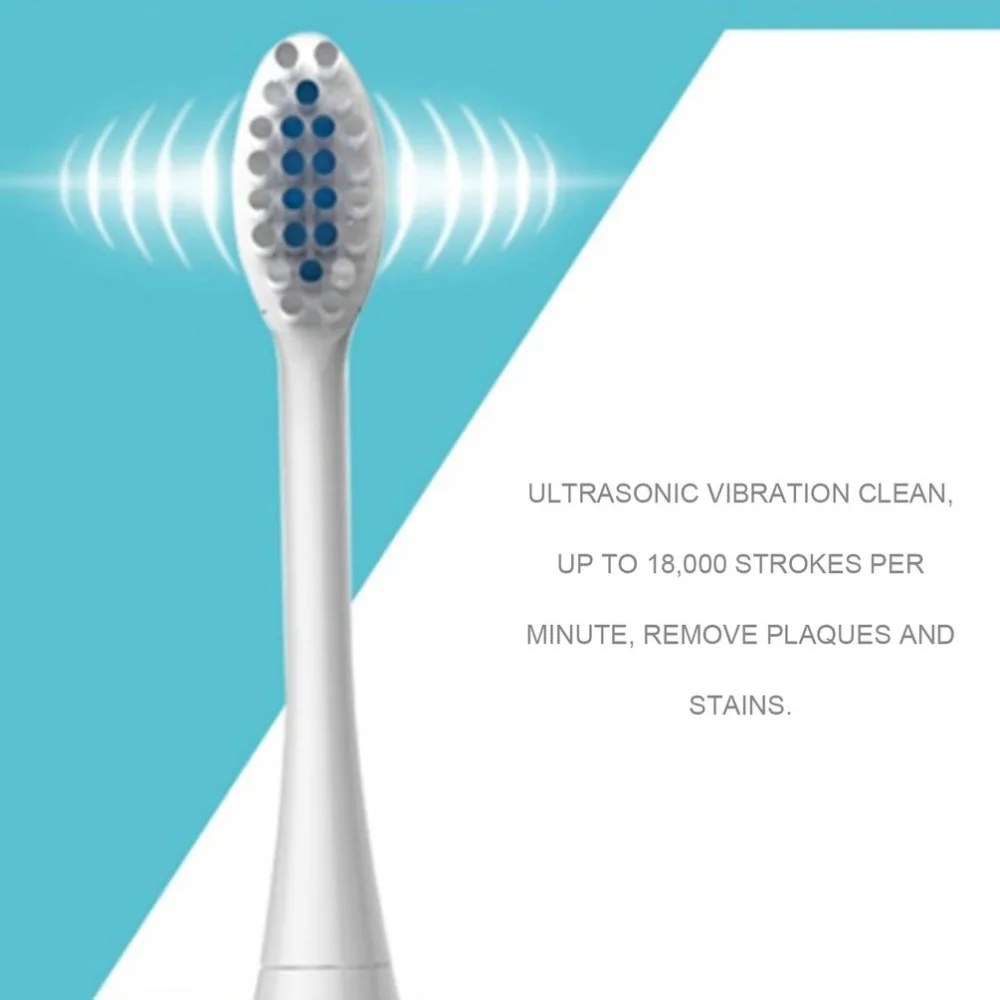 Hot Electric Toothbrush Waterproof IPX5 Ultrasonic with Replacement Heads Battery Operated cepillo de dientes electricoOralHeath | Бытовая