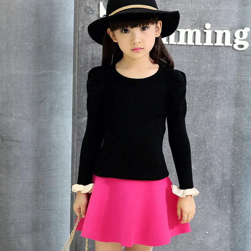 Корейская детская одежда новый свитер на весну и осень Вязаная Детская из шерсти