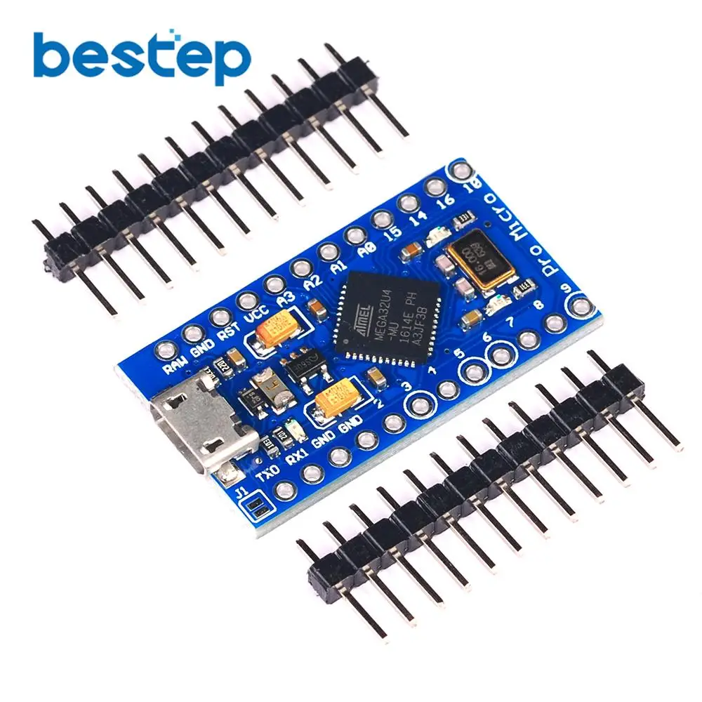 Pro Micro ATmega32U4 5V 16 МГц заменить ATmega328 для Arduino Mini с 2 Row штыревые Leonardo Usb Интерфейс |