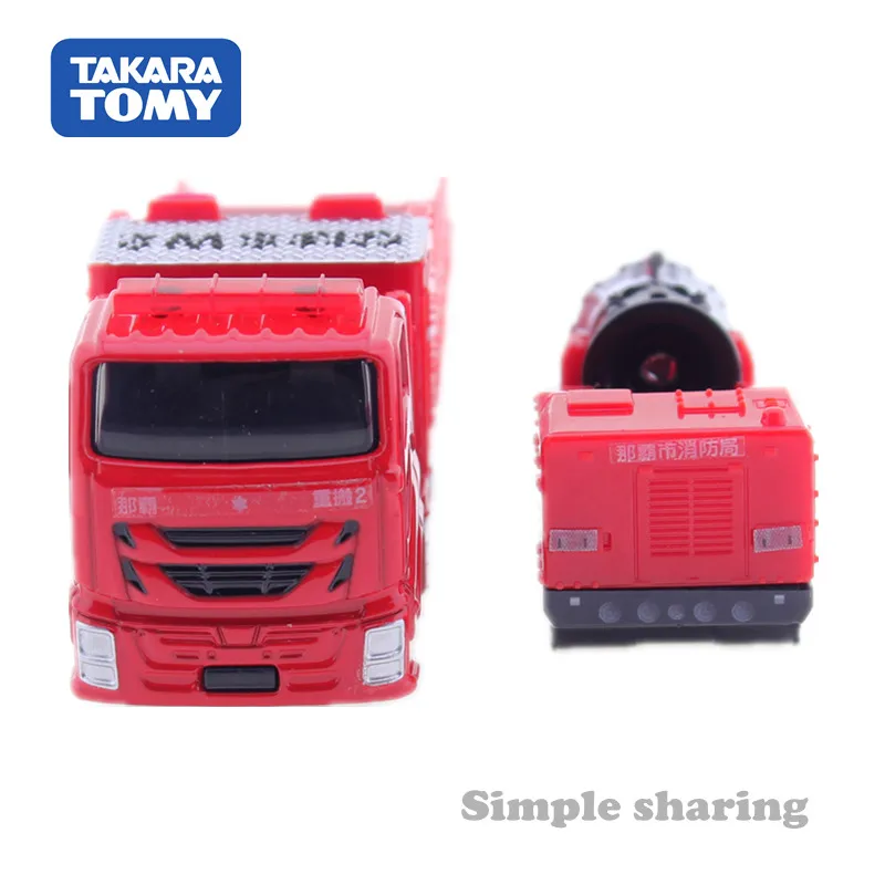 Takara Tomy Tomica No.128 Пожарная служба NAHA набор моделей грузовиков с гипертуманом литые