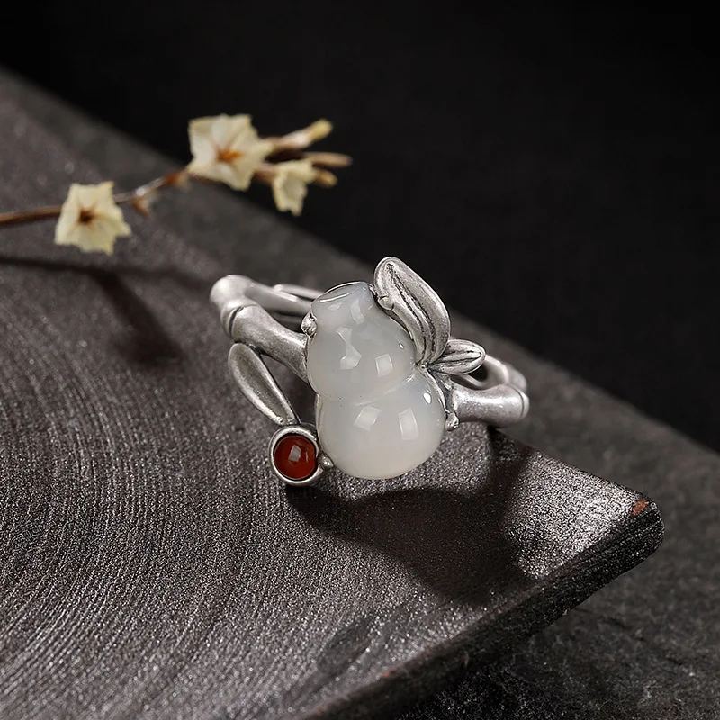 Кольца R19 из серебра 925 пробы кольца натурального камня с регулируемым мысом цвет