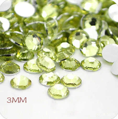 Pale yellow Lucia Crafts 3 мм 2000 шт./пакет 17 Цвета для выбора SS10 FlatBack Стразы для рукоделия камни F0705 - Цвет: Pale yellow
