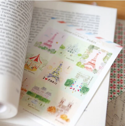 Винтажная наклейка марки LɺPRES-MIDI Парижская Эйфелева башня/Лондон/Британская