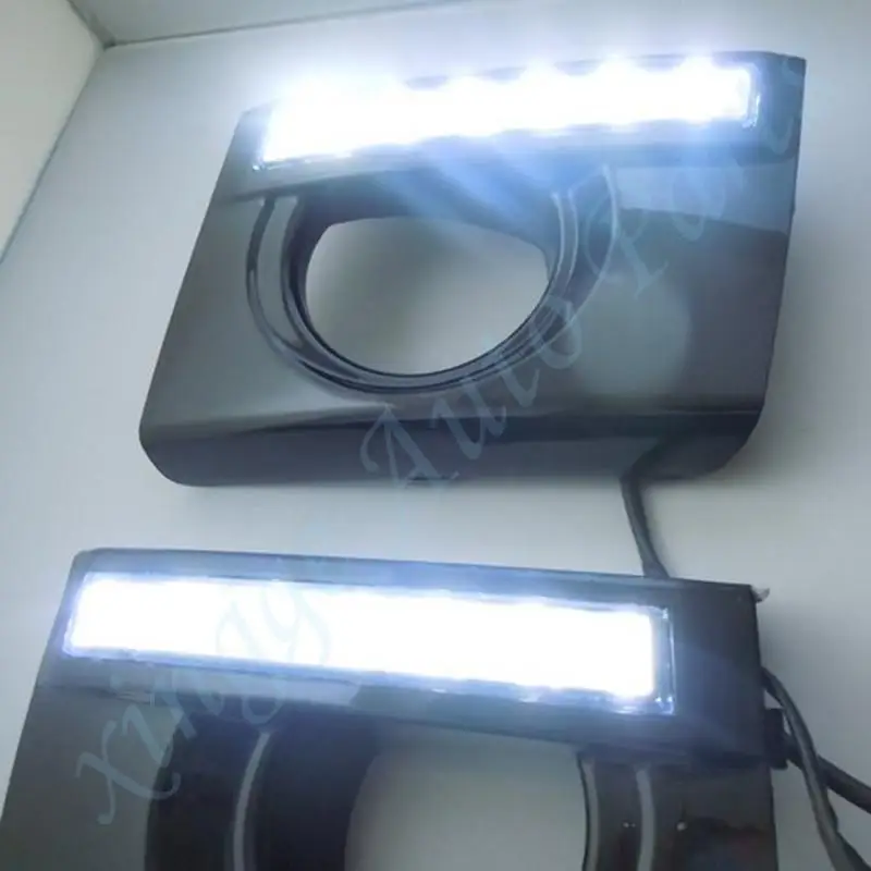 2 * белые дневные ходовые огни светильник DRL Противотуманные фары Крышка для Hyundai