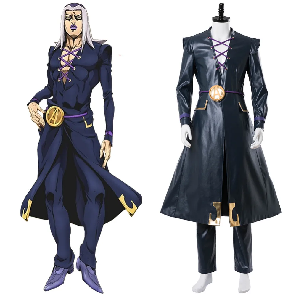 Сьерра Леоне Abbacchio Косплэй костюм приключения Джоджо Золотой ветер Хэллоуин