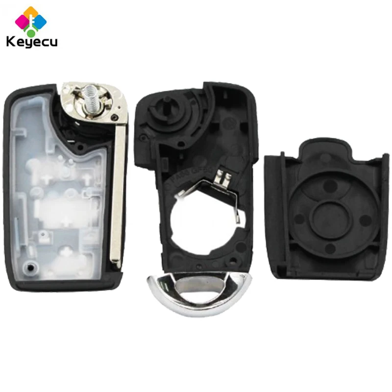 KEYECU Модифицированная откидная оболочка ключа дистанционного управления с 2/3/4