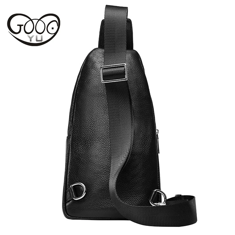 Мужская сумка из телячьей кожи в форме капли Прочная Повседневная для отдыха|leisure